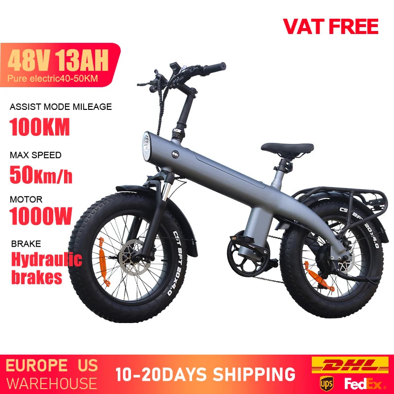 HX Q3 2000W Electric Bike 48V 20AH Off-Road Adult E-Bike 20 Inch
