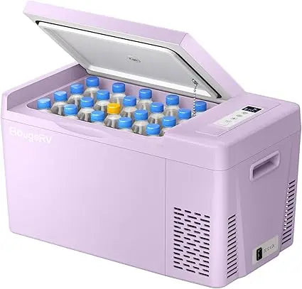 12V Portable Refrigerator Freezer 23 Quart Car Fridge for Truck RV Camp