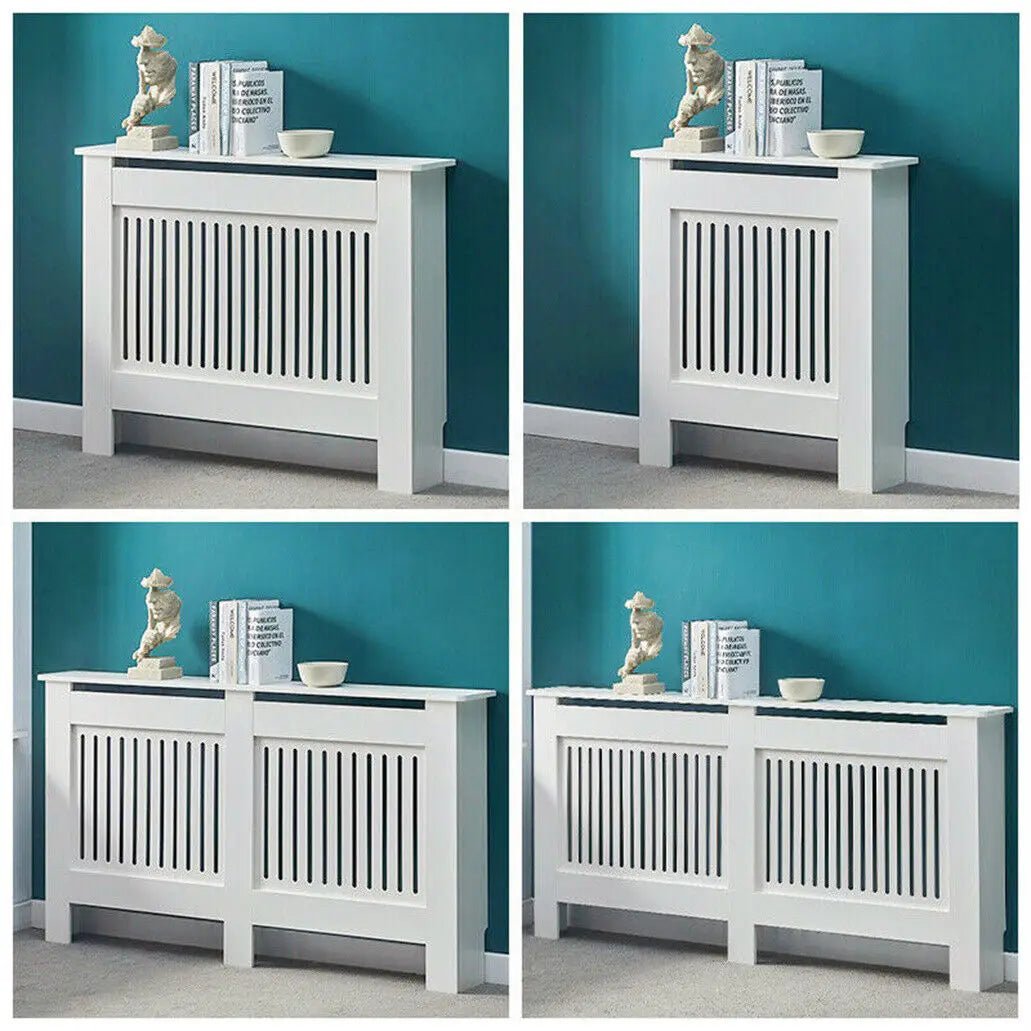 Modern White Radiator Cover MDF Wall Cabinet for Home Living Room