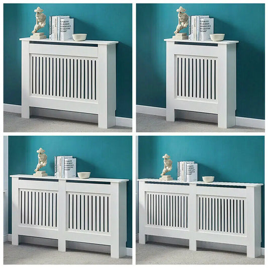 Modern White Radiator Cover MDF Wall Cabinet for Home Living Room