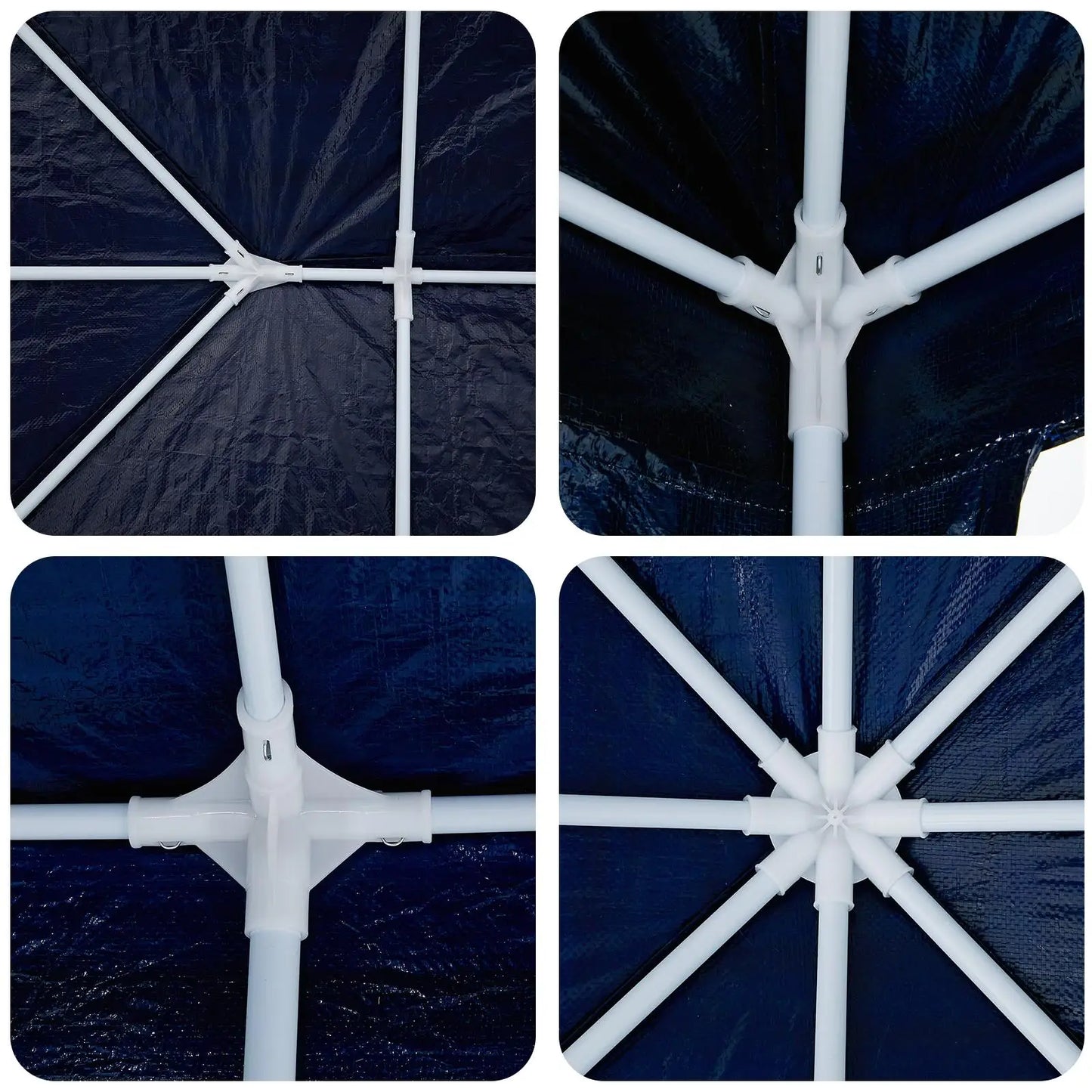 Blue Party Tent 13.1x13.1ft Waterproof Canopy for Outdoor Events