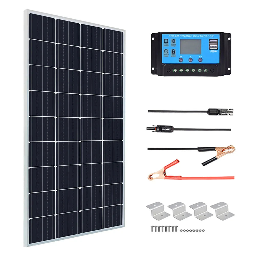 Ljustra Glass Rigid Solar Panel 18V 200W 400W Monocrystalline Waterproof