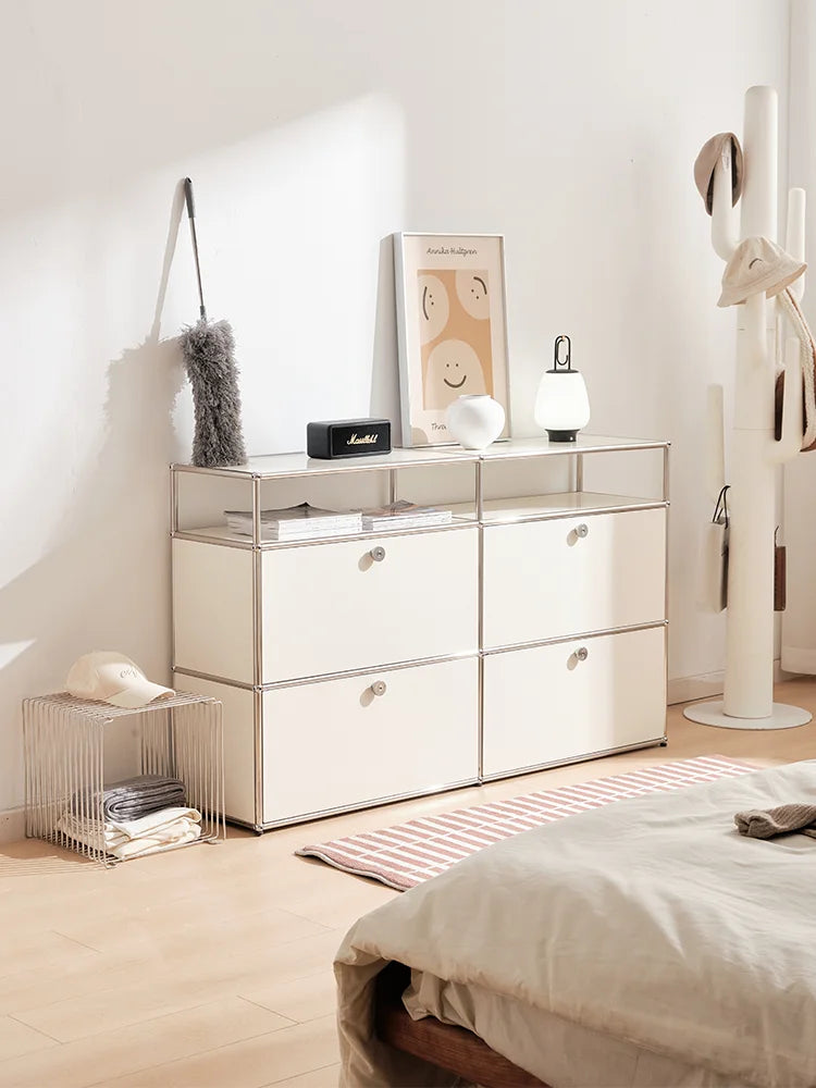 Ljustra Metal Corner TV Stand Storage Cabinet for Living Room Furniture