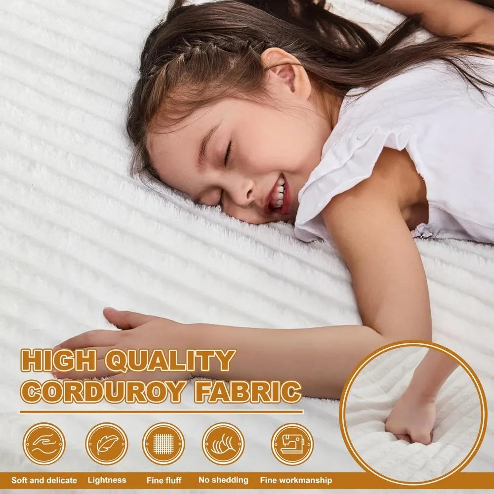 Ljustra 4-in-1 Sofa Bed Oversized Corduroy Sleeper Sofa Loveseat