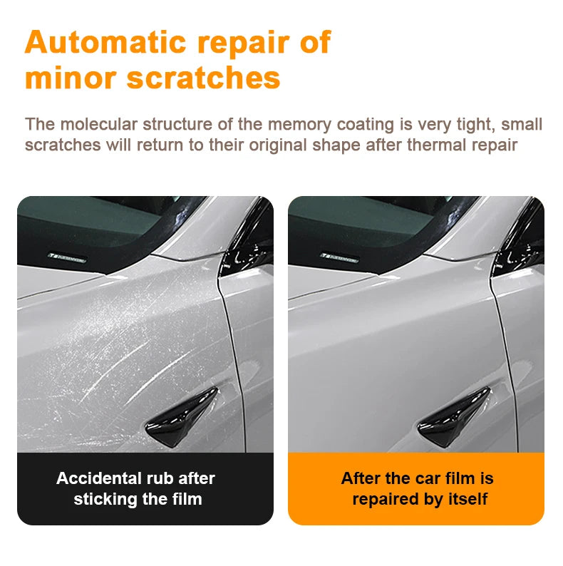 TPU Scratch Resistant Car Paint Protection Film Tesla Model Y 2020-2024