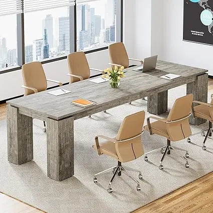 7ft Extra Long Conference Table Modern Office Meeting Room Desk