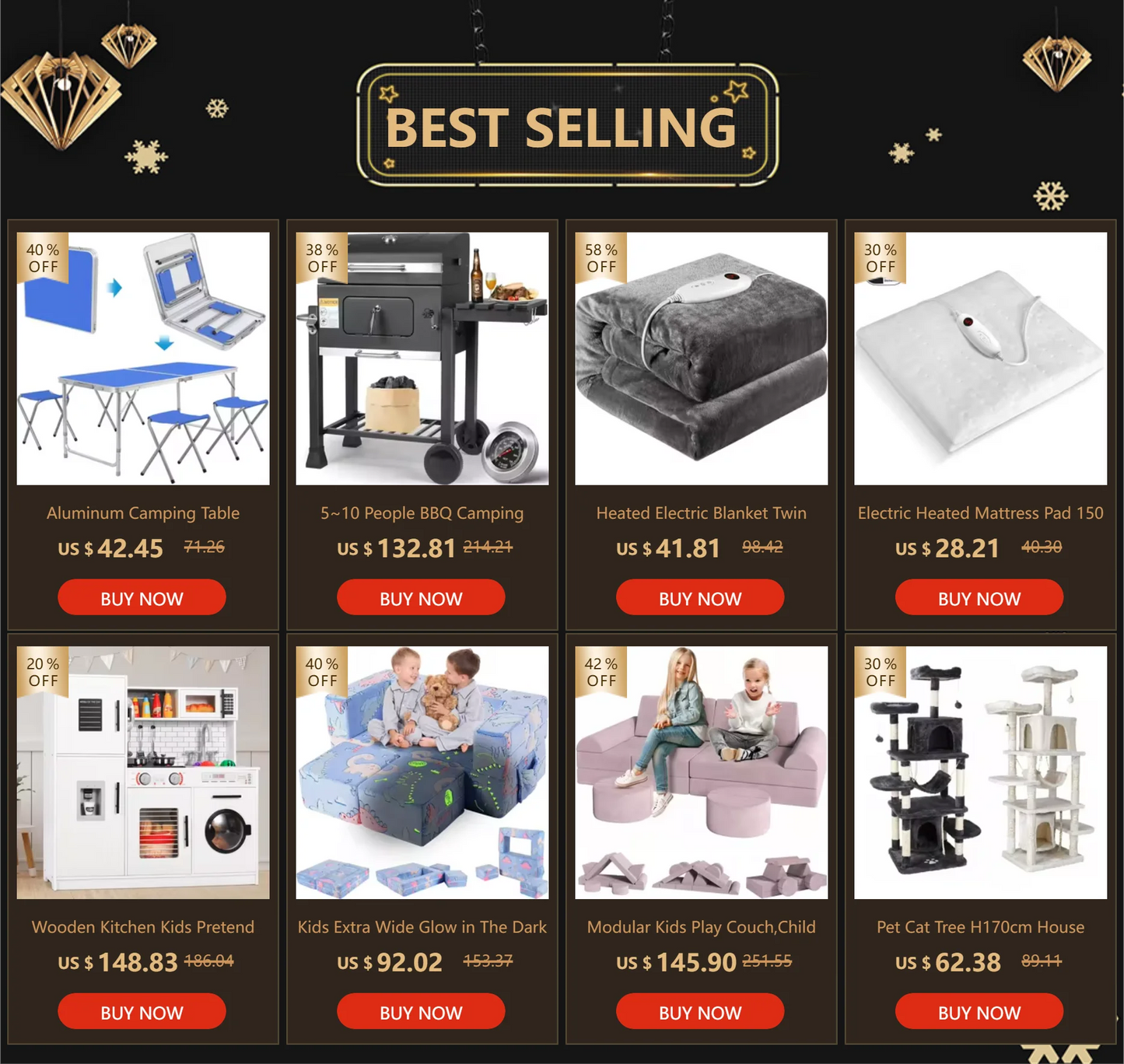 Gazebo Waterproof Pop Up Folding Tent with Mosquito Net 3.3x3.3m