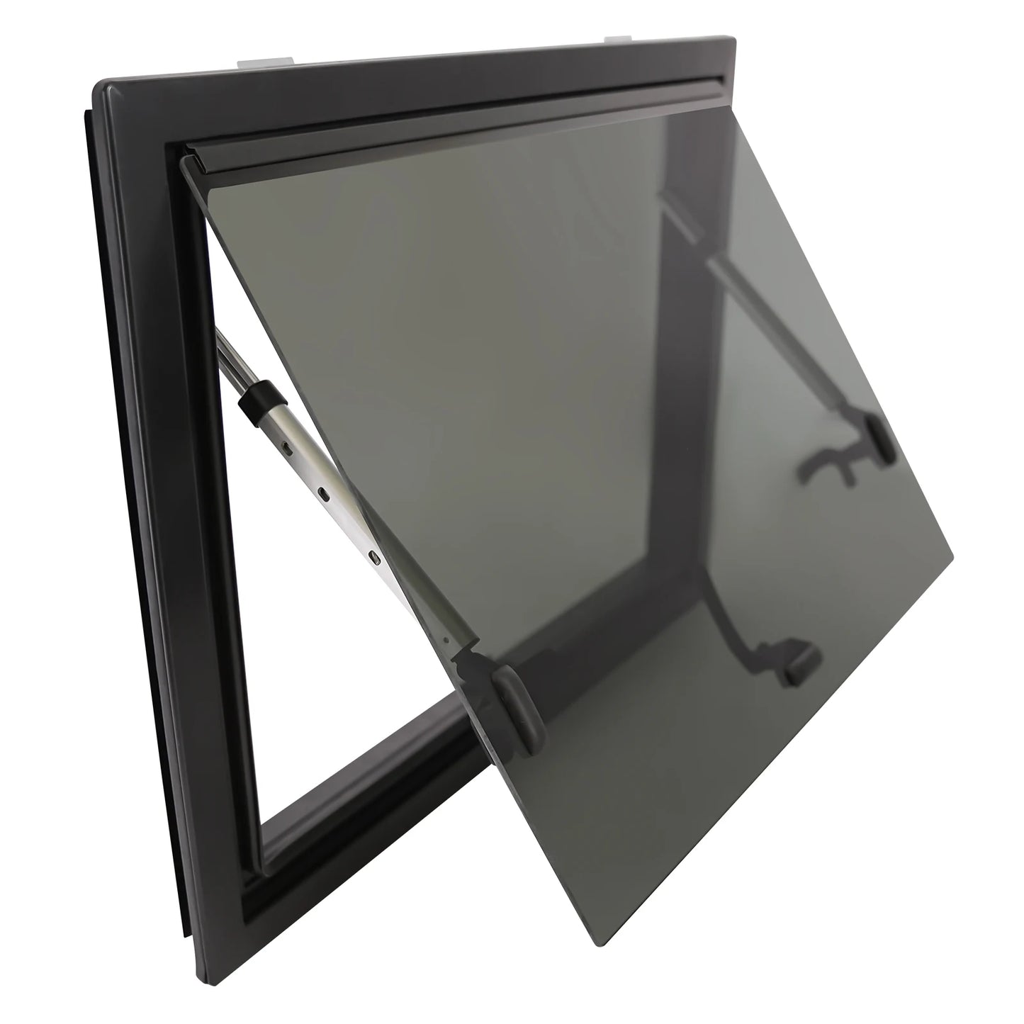 RV Push-Out Window with Screen Tempered Glass Aluminum Frame for Trailers