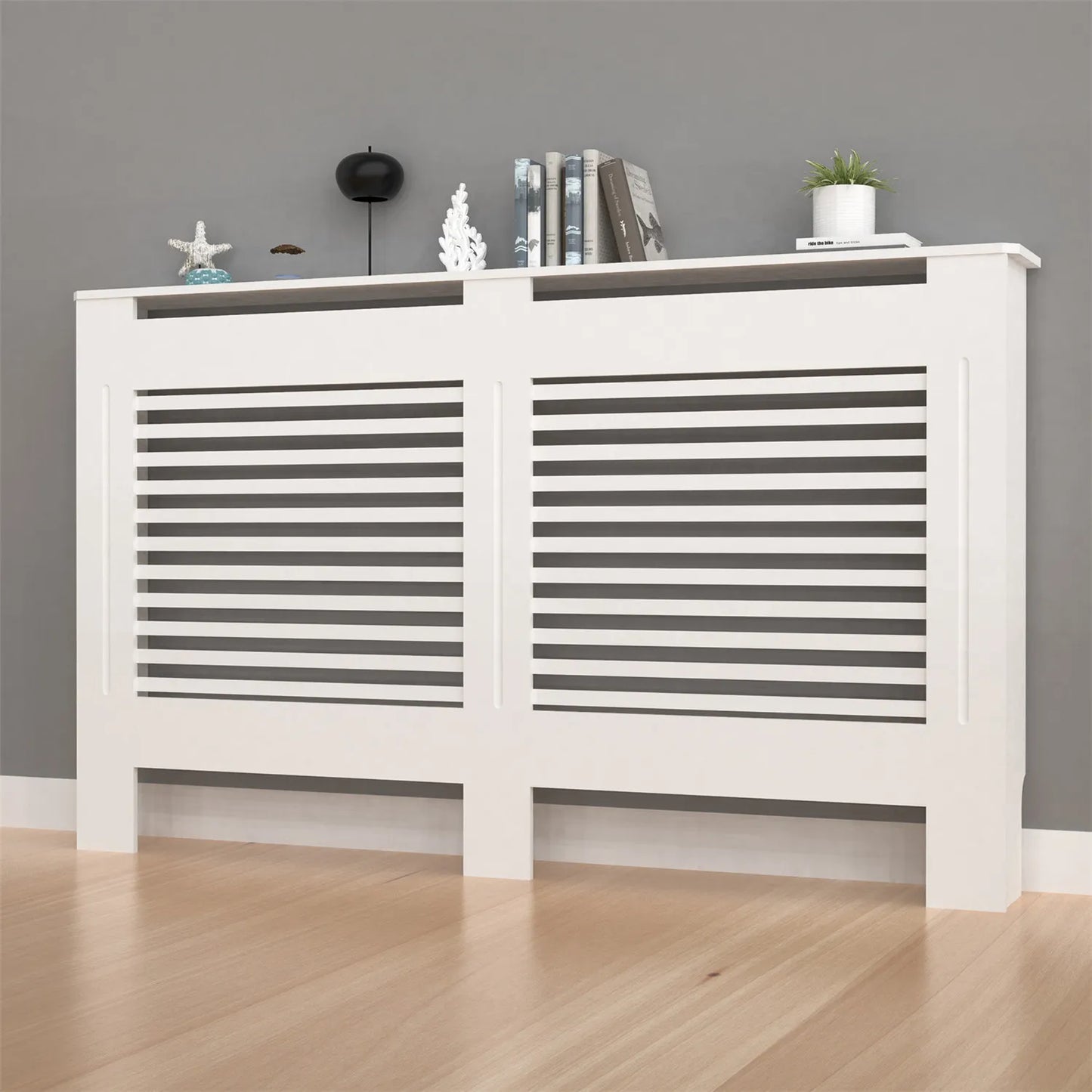Large 36 Inch Radiator Cover Cabinet MDF Horizontal Vertical Modern Furniture