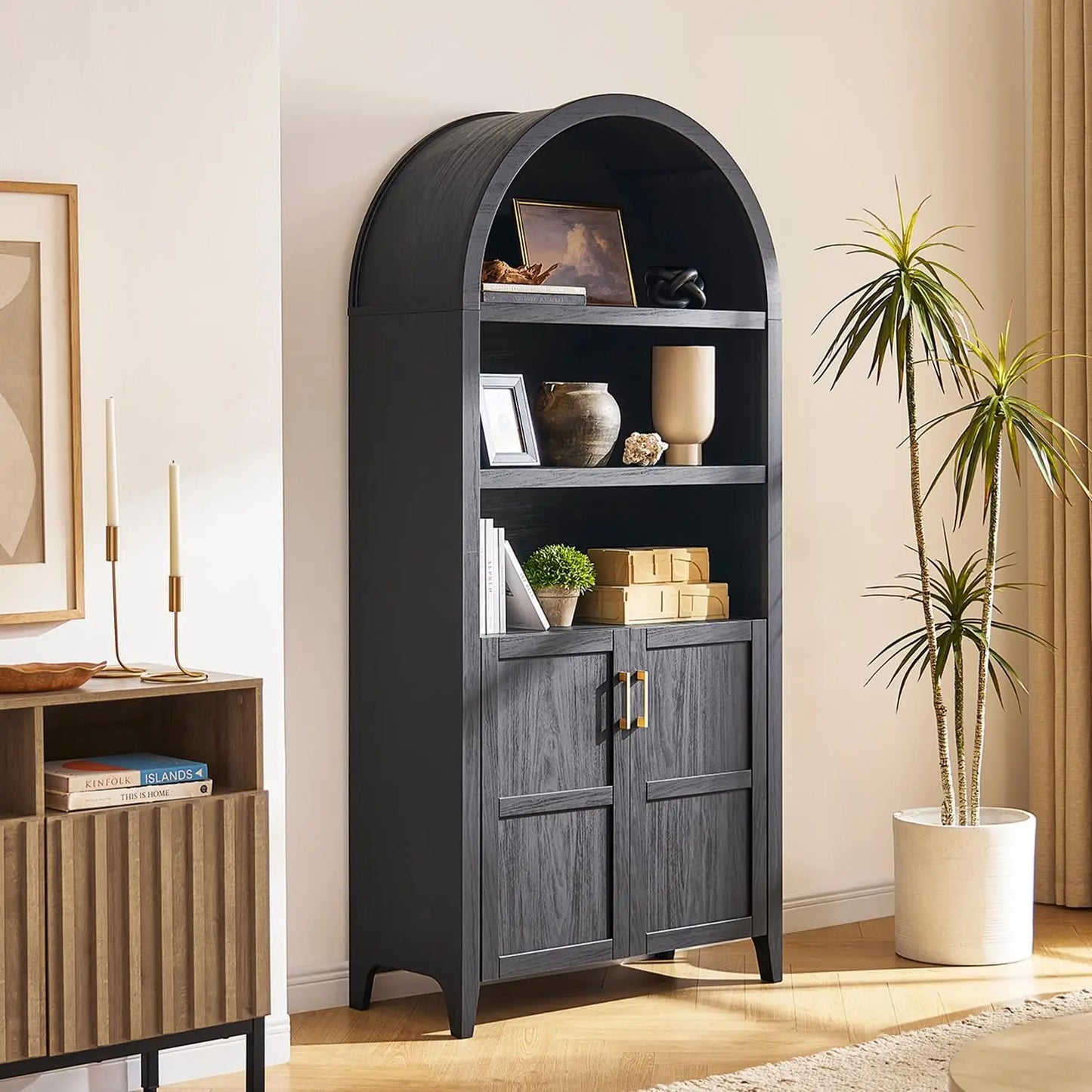Blake Storage Cabinet Hutch Buffet Sideboard Kitchen Organizer Coffee Bar
