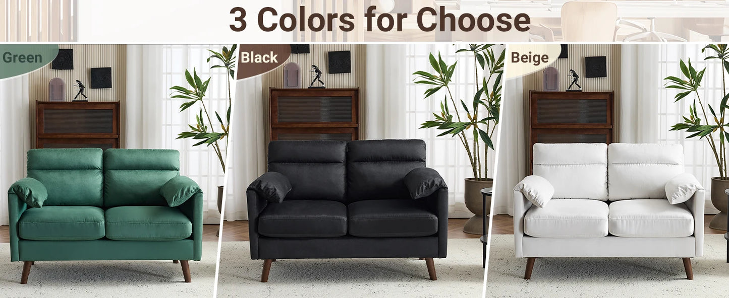 Ljustra Mini Loveseat Sofa Couch Small Space Comfy Seating 48.8"