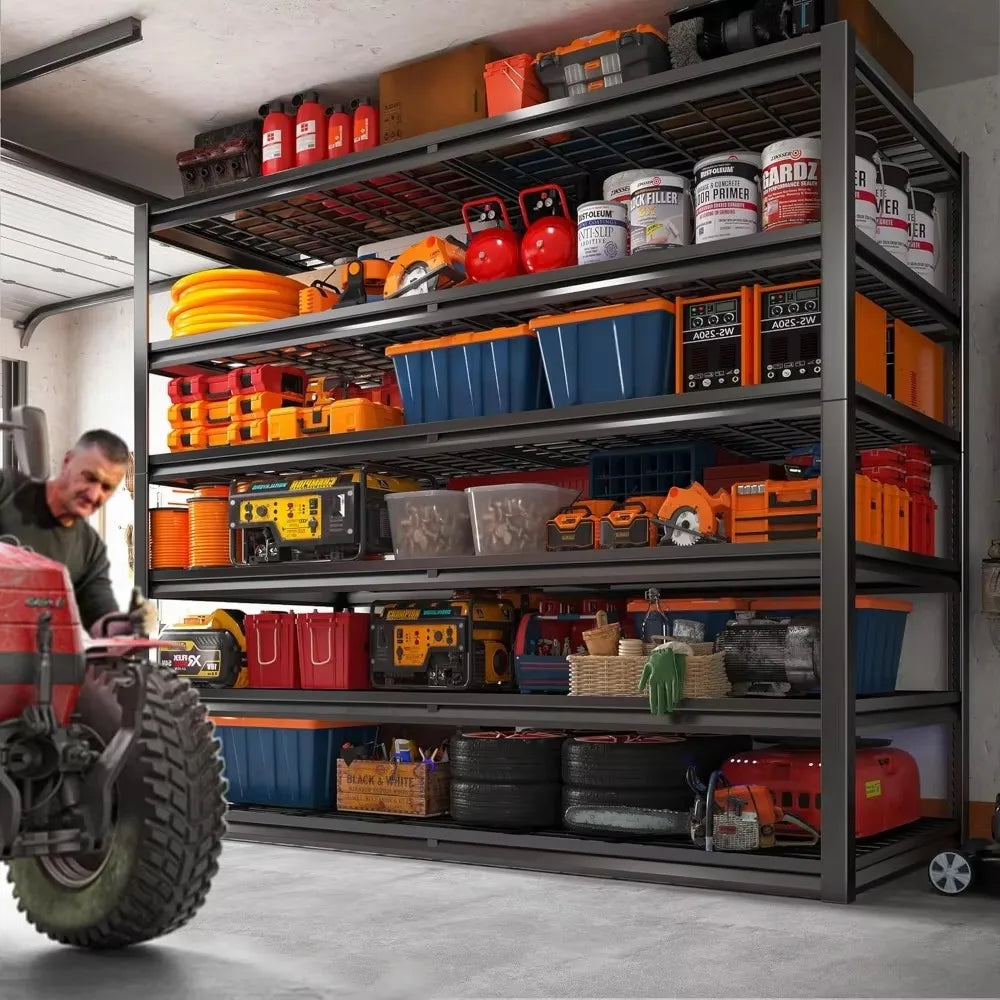 Heavy Duty 6 Tier Garage Shelving 3500 LBS Adjustable Metal Storage