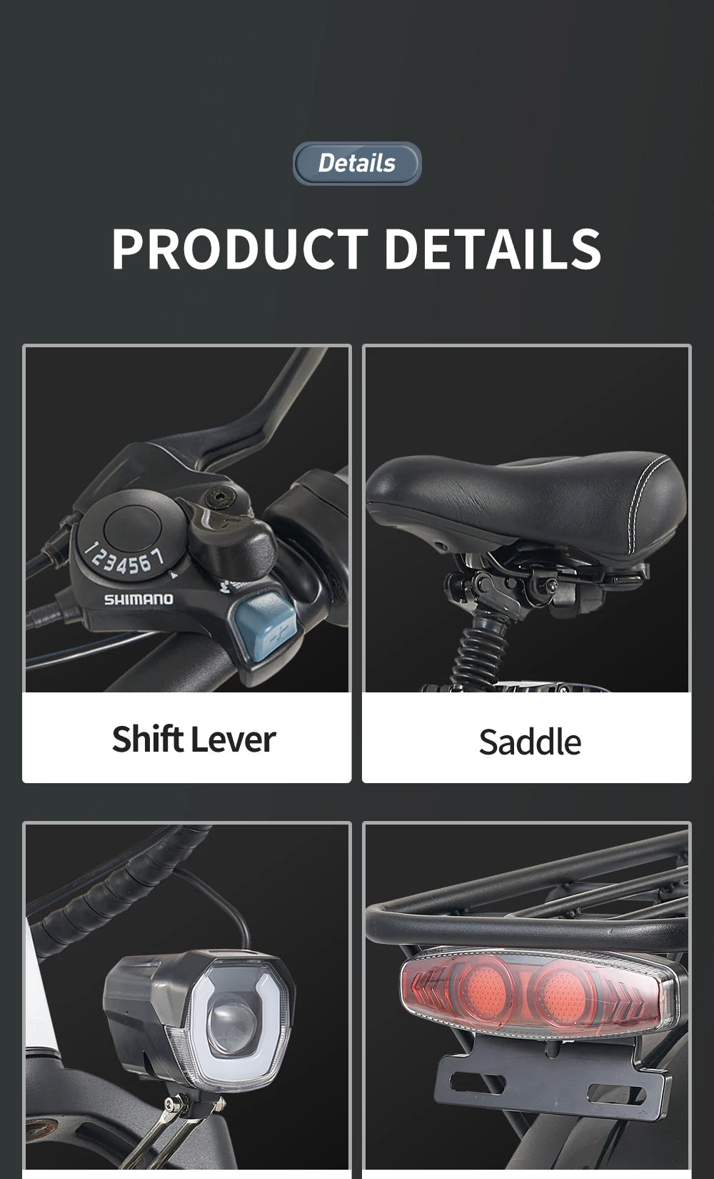 Ljustra Kickwey L20 Foldable Electric Bicycle 1000W 20 Inch Fat Tire E-Bike