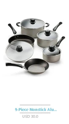 Ljustra Pre-Seasoned Cast Iron Skillet Set 4-Piece Griddle Cooking