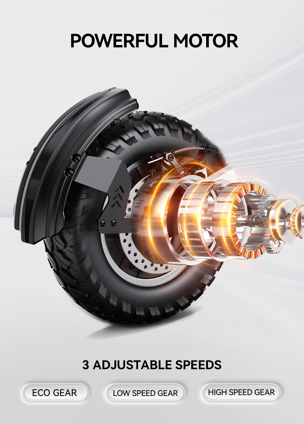 Ljustra Electric Scooter 31mph 900W Off-Road Adult E-Scooter