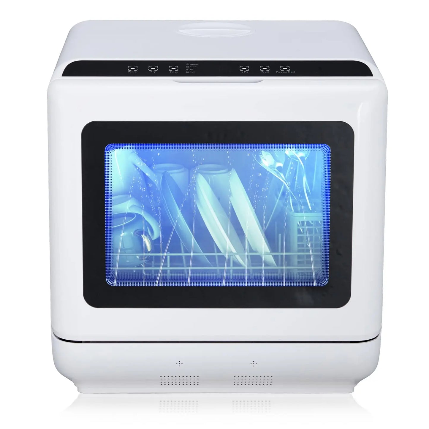 Portable Countertop Dishwasher Mini 5L Built-in Water Tank 360° Cleaning