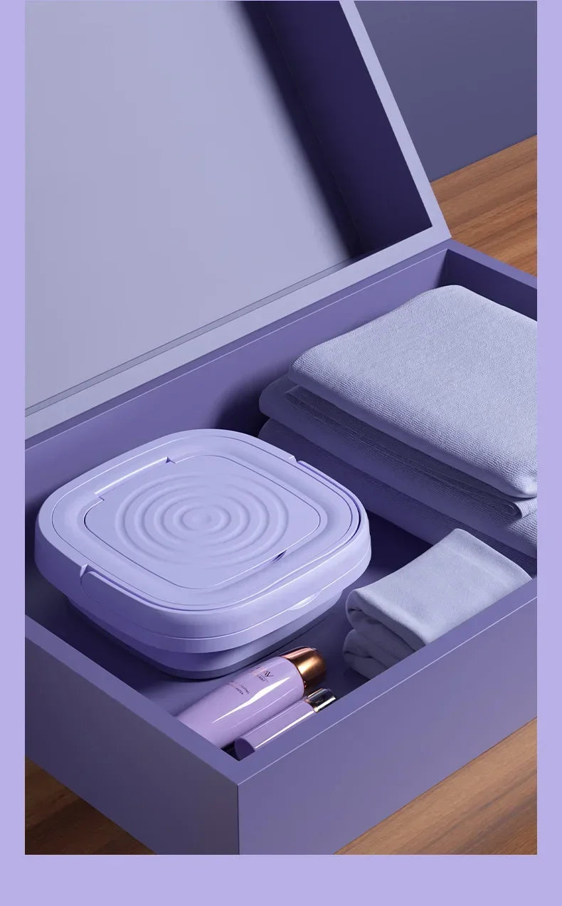 Portable Mini Washing Machine Bucket for Clothes Travel Washer