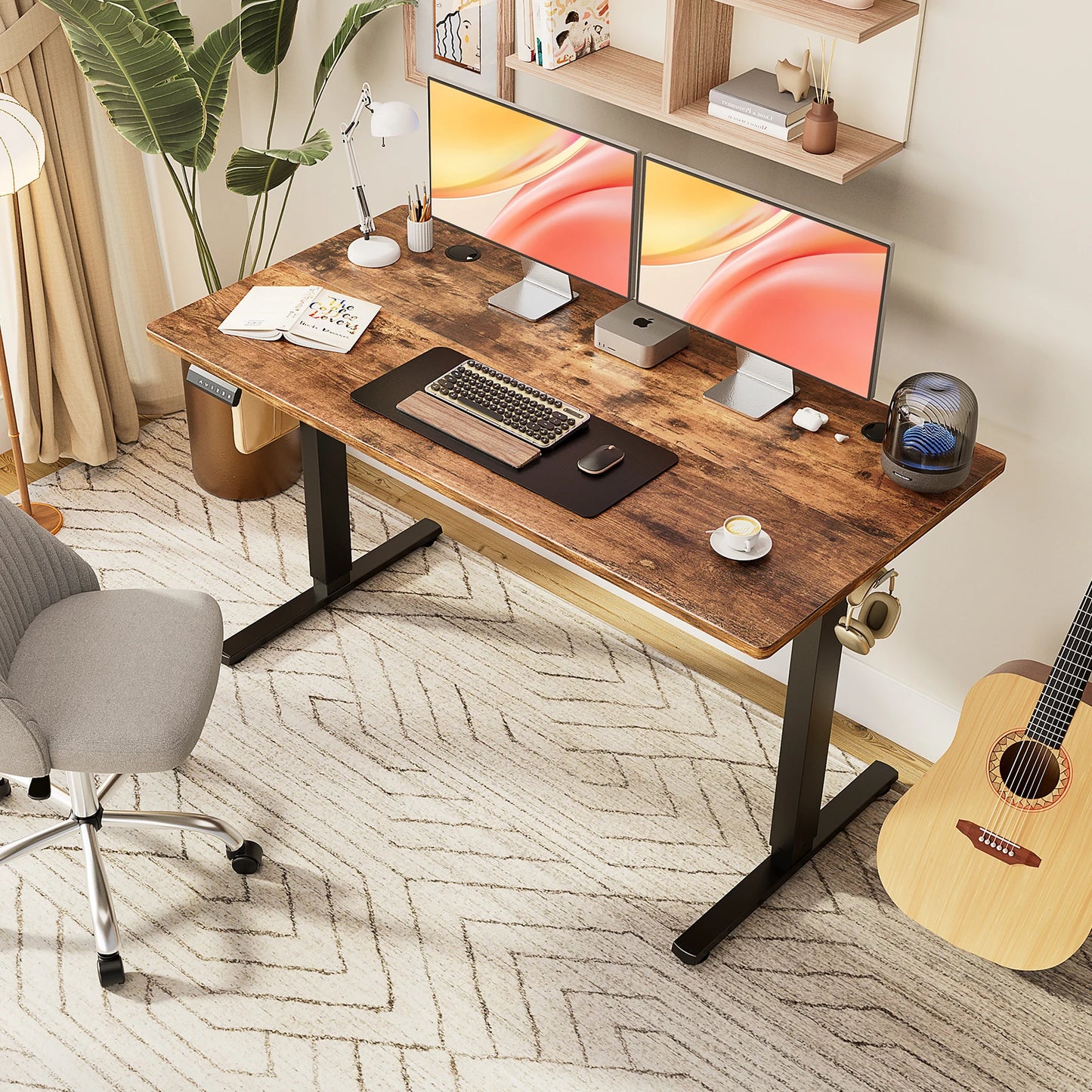 Ljustra Electric Height Adjustable Standing Desk Ergonomic Workstation