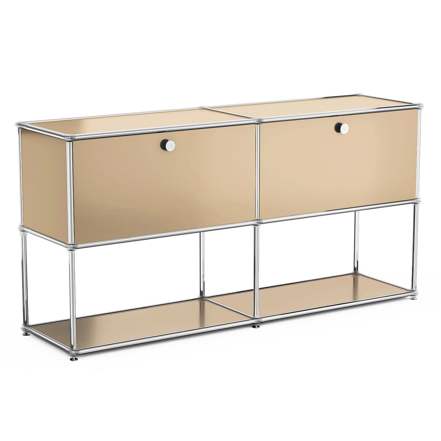 Modular Stainless Steel TV Cabinet Storage Shelf Living Room Furniture