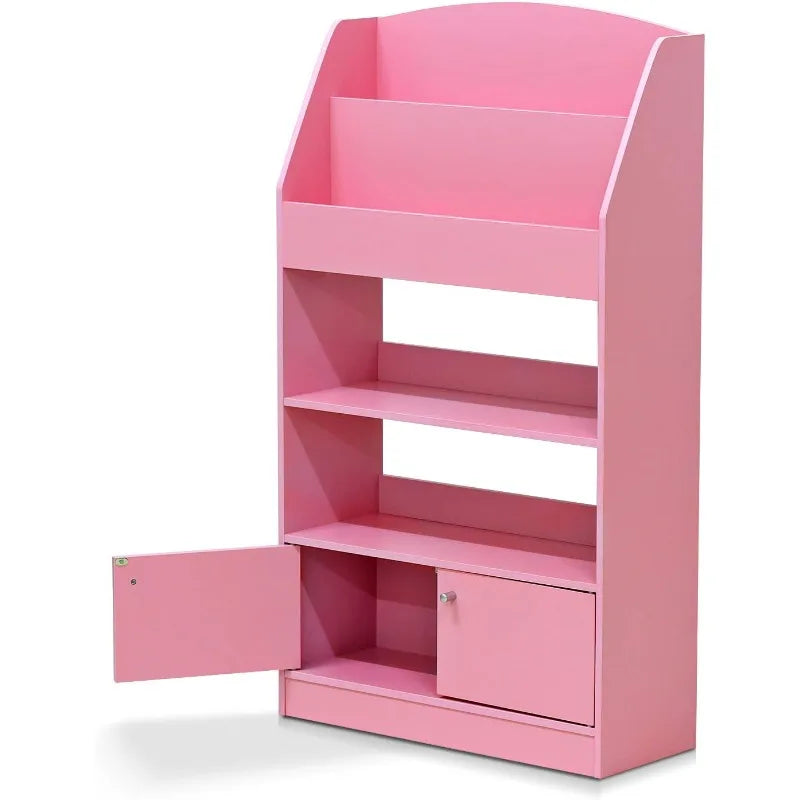 Lova Magazine Bookshelf with Storage Cabinet for Home Office Dorm Room