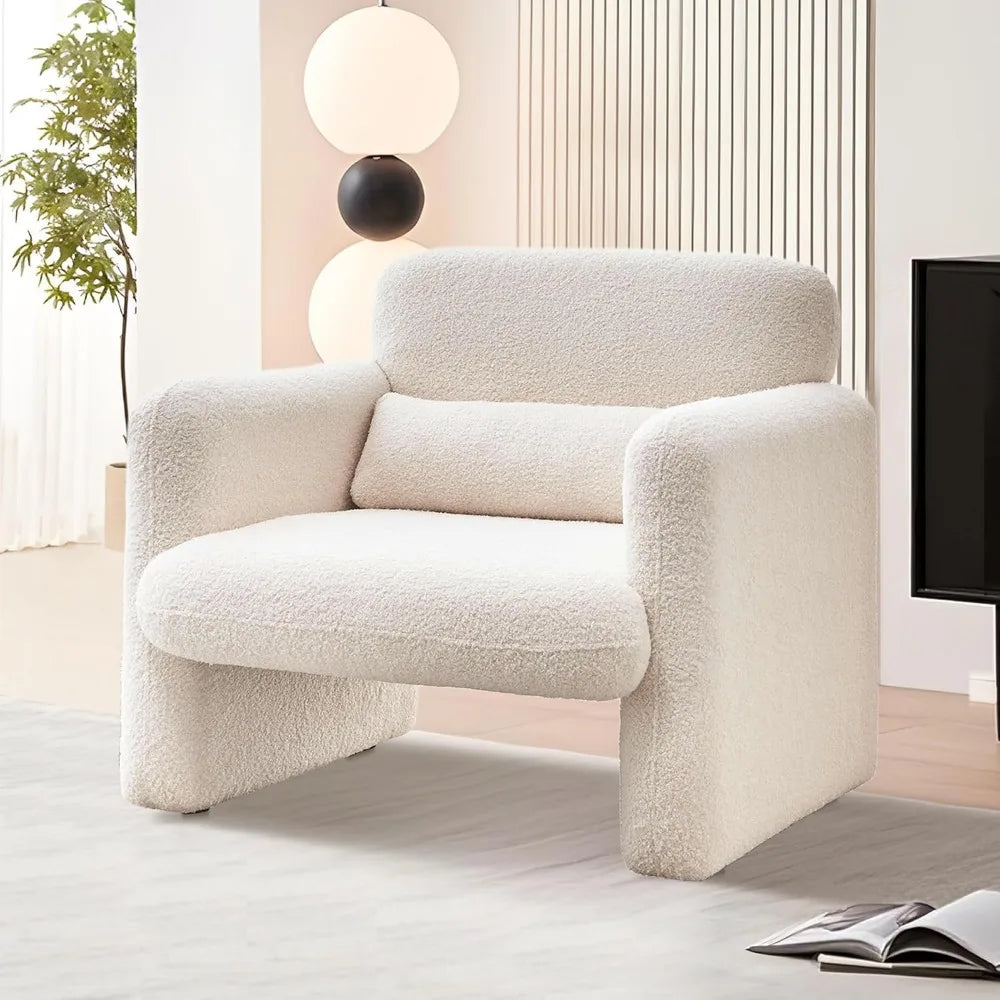 Modern Accent Armchair Comfy Sofa Chair Reading Living Room Bedroom