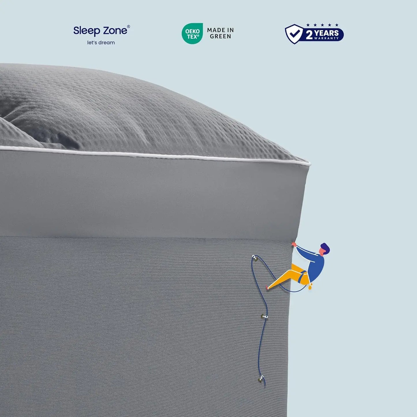 Ljustra Queen Mattress Pad Deep Pockets Extra Thick Topper Plush Comfort