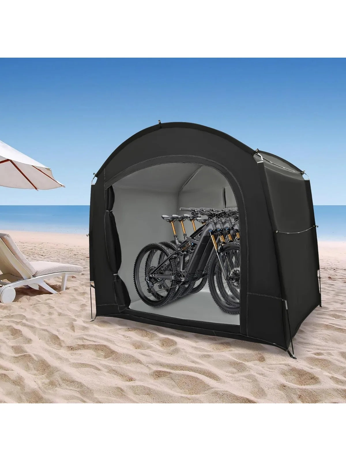 Portable Travel Bike Storage Tent for 3-4 Bikes Outdoor Protection
