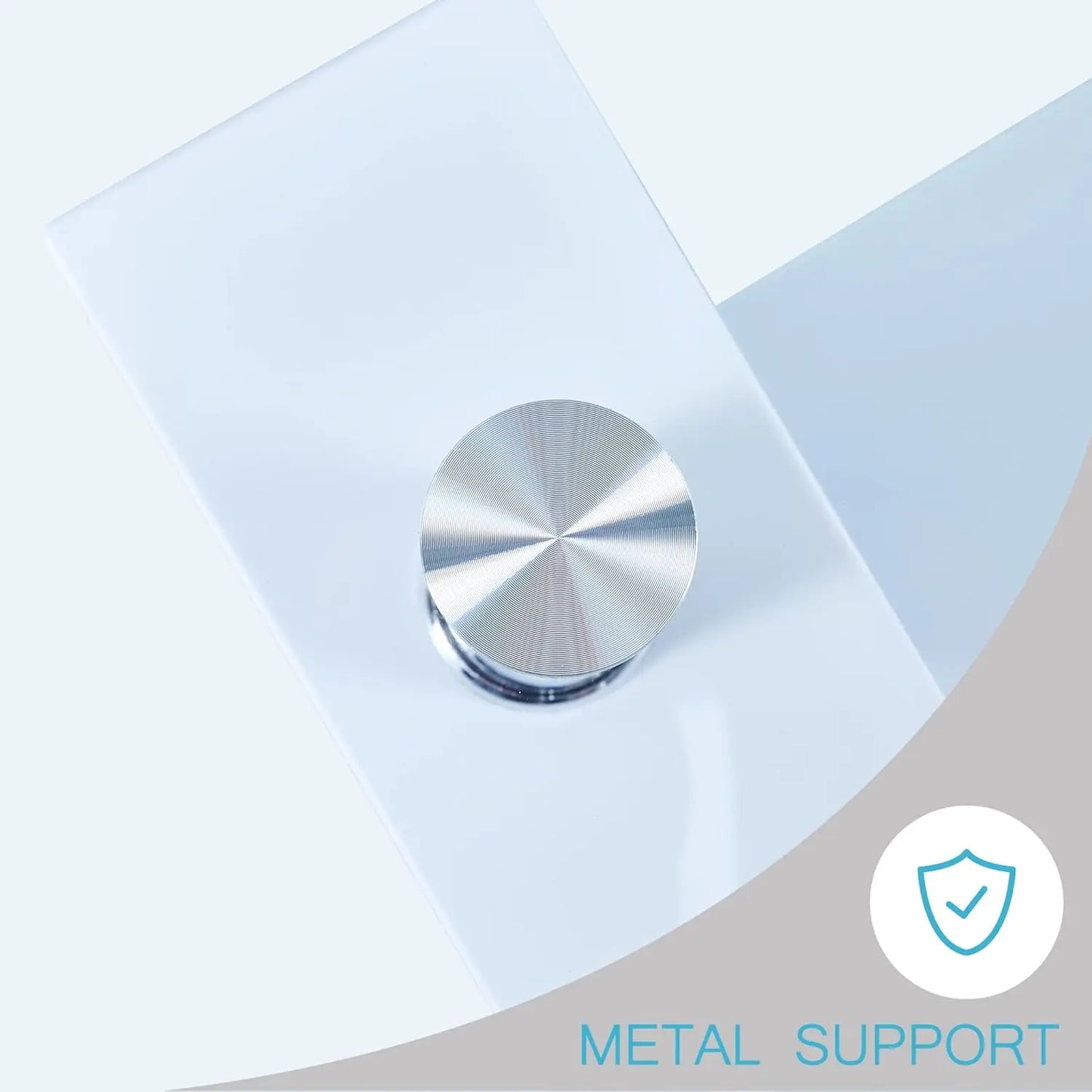 Modern Rectangle Coffee Table with Wooden Legs and Glass Top for Living Room