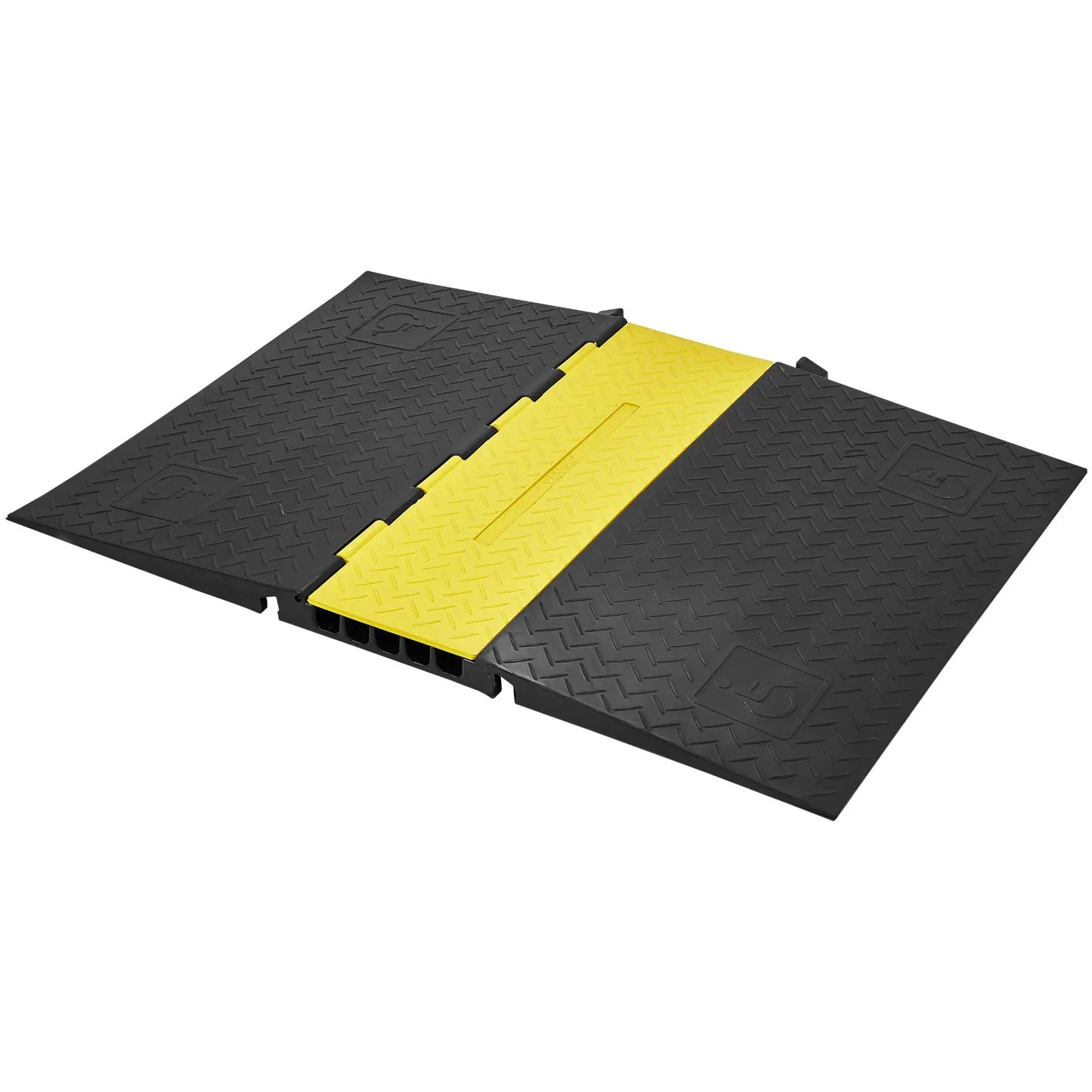 5Channel Cable Protector Ramp 22000lbs Load ADA Compliant Wire Cover