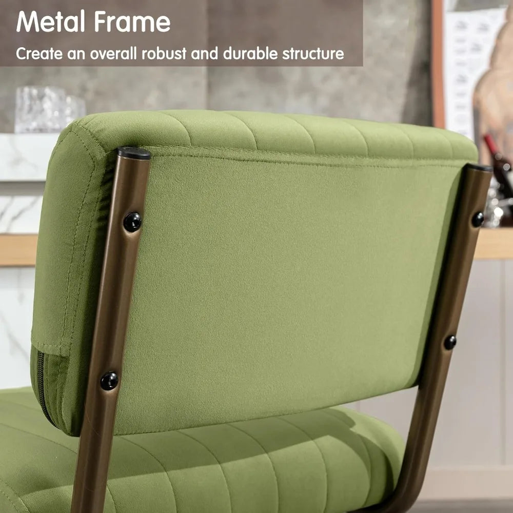 Set of 3 Modern Counter Height Bar Stools with Backrest for Kitchen