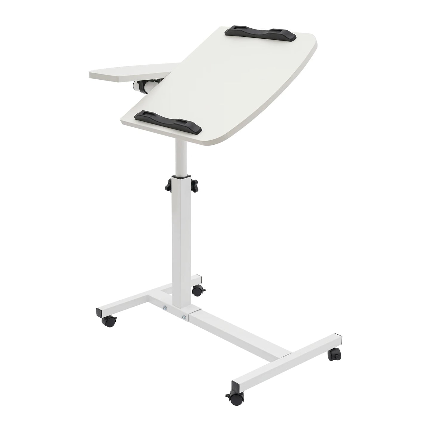 Adjustable Laptop Desk Stand with Swivel Wheels for Home Office