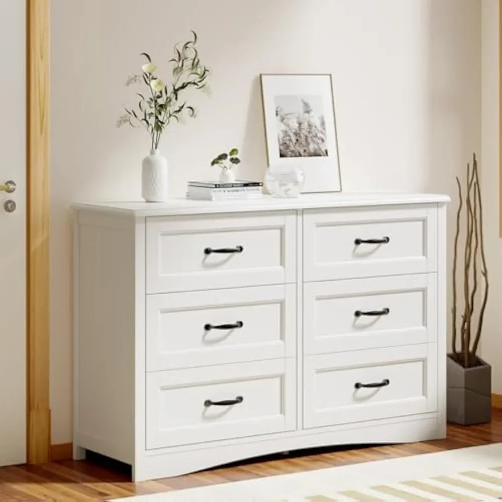 6 Drawer Dresser Bedroom Storage Chest of Drawers for Kids Room