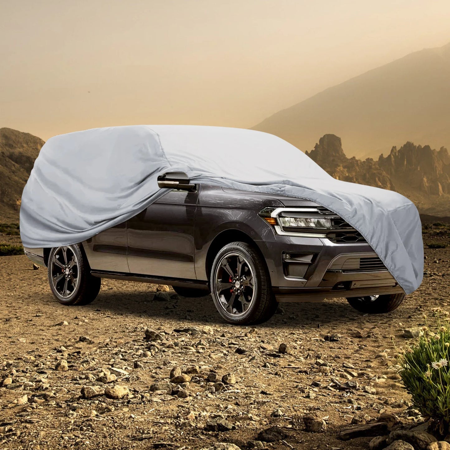 Universal SUV Sedan Full Car Cover Waterproof UV Snow Dust Protection