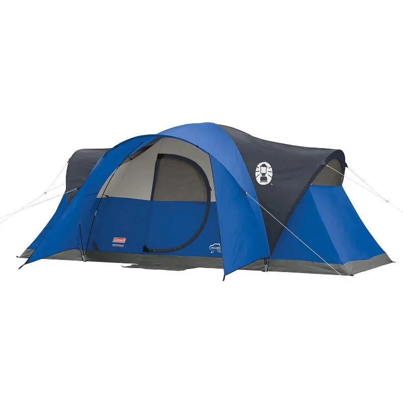 Spacious 6-8 Person Family Tent with Rainfly and Carry Bag