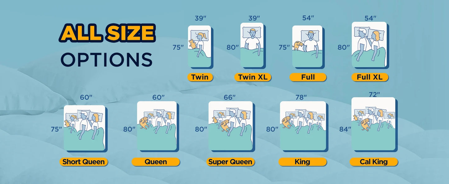 Ljustra Premium Memory Foam Mattress Topper Queen 2Inch Plush Comfort