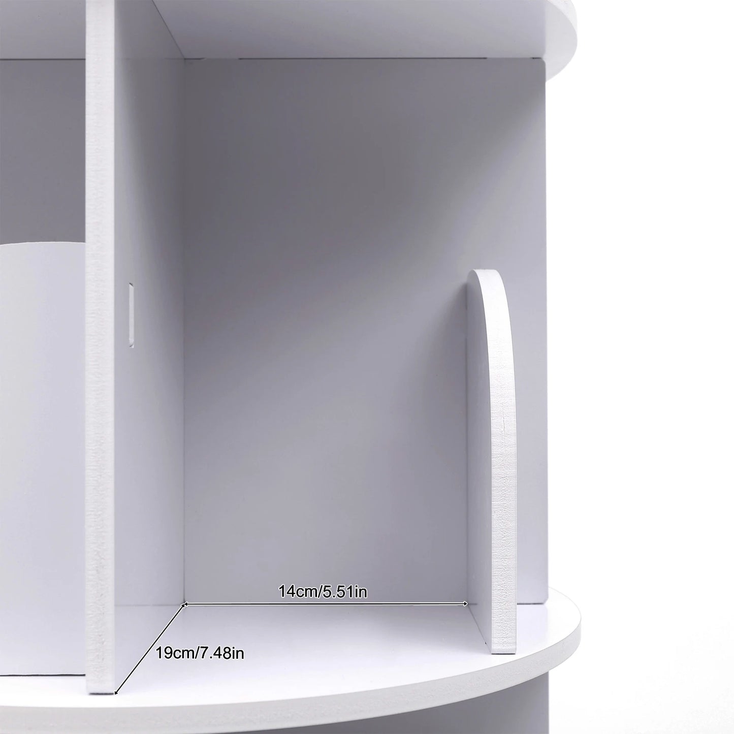 Ljustra 360° Rotating Bookcase Silent Smooth Design Multi-Layer Shelf