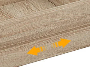 Ljustra Vanity Desk with 5 Drawers Dressing Table Makeup Table Walnut