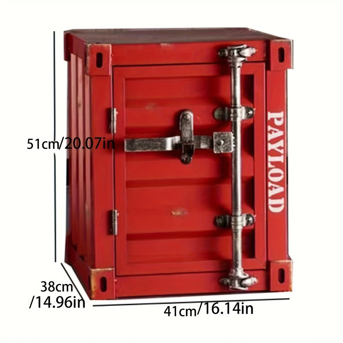 Ljustra Industrial Style Coffee Table Small Storage Nightstand Cabinet