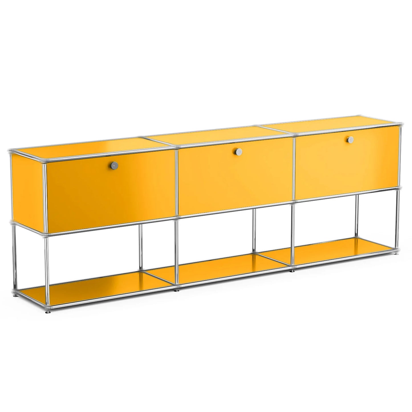 Modular Stainless Steel TV Cabinet Storage Shelf Living Room Furniture