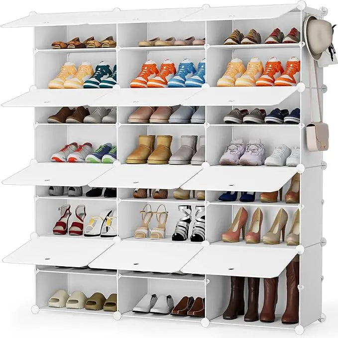 8 Tier Shoe Rack Storage Organizer for 32 Pairs Closet Entryway