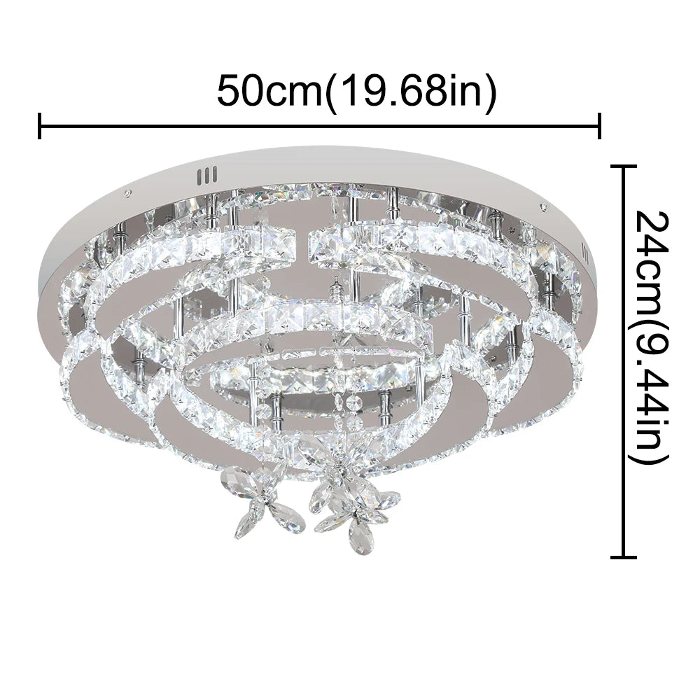 Luxury K9 Crystal Chandelier Modern Ceiling Lamp Pendant Light Decor