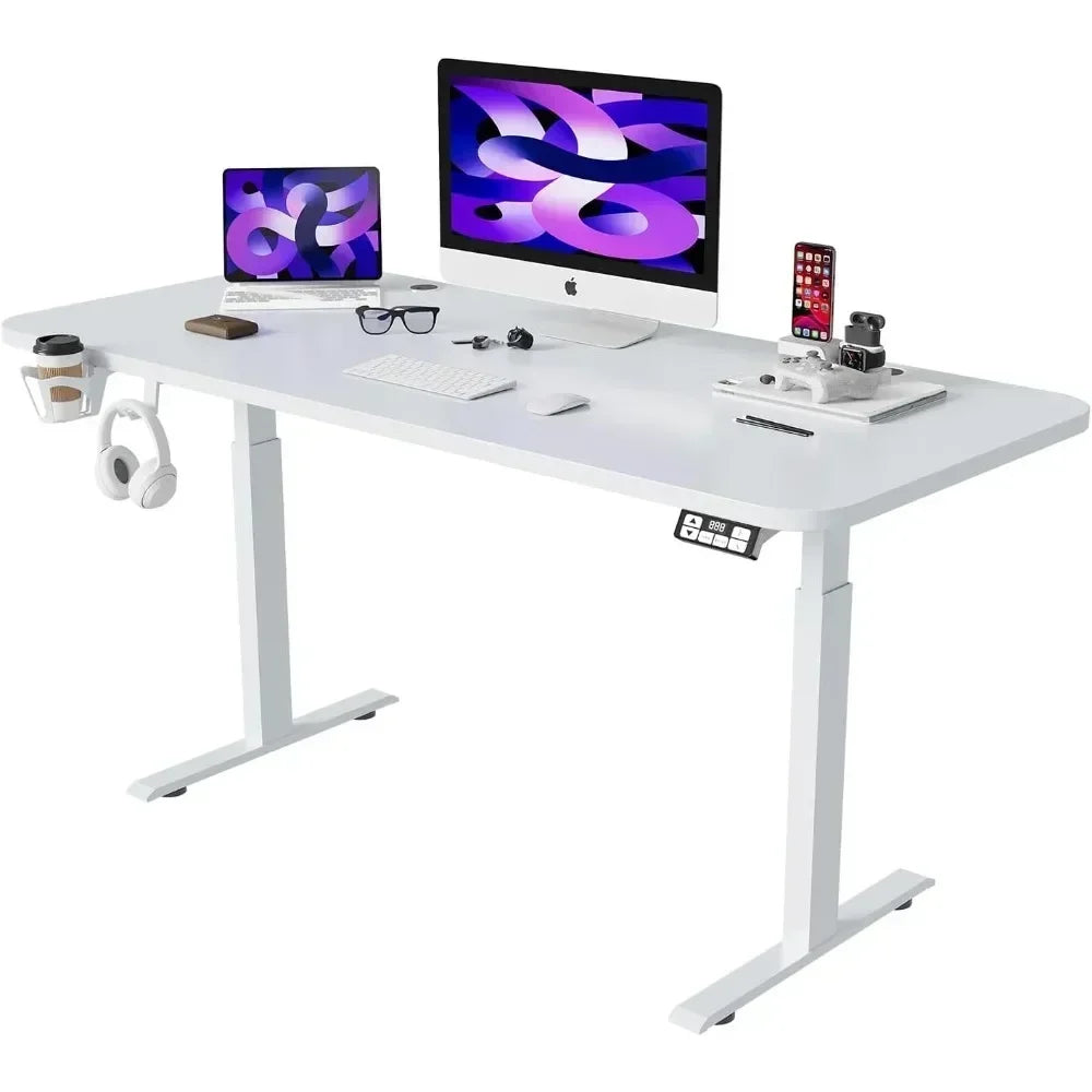 Adjustable Electric Standing Desk Sit Stand Home Office Workstation 63x24