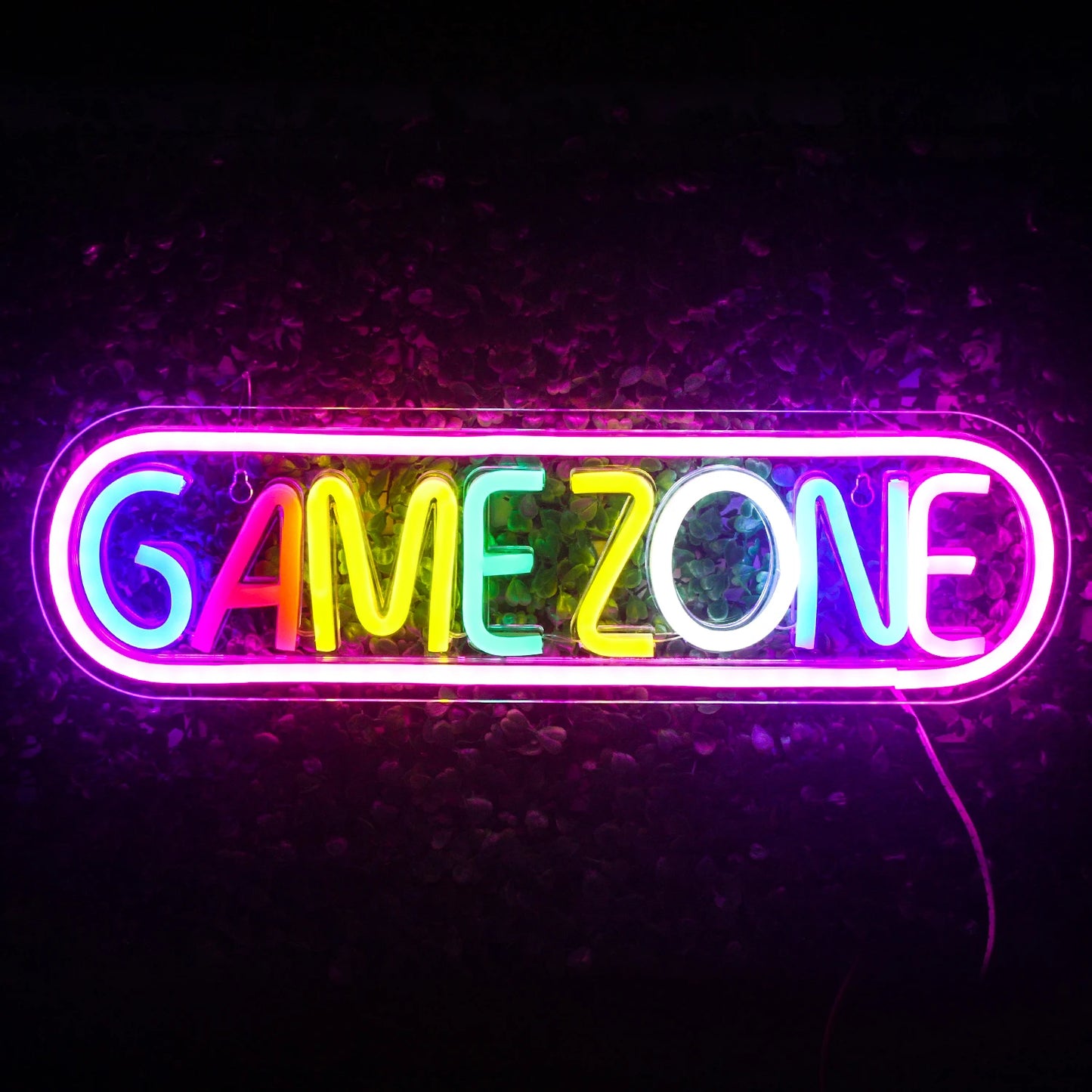 Dimmable Neon Game Zone Sign Custom LED Art Man Cave Room Decoration