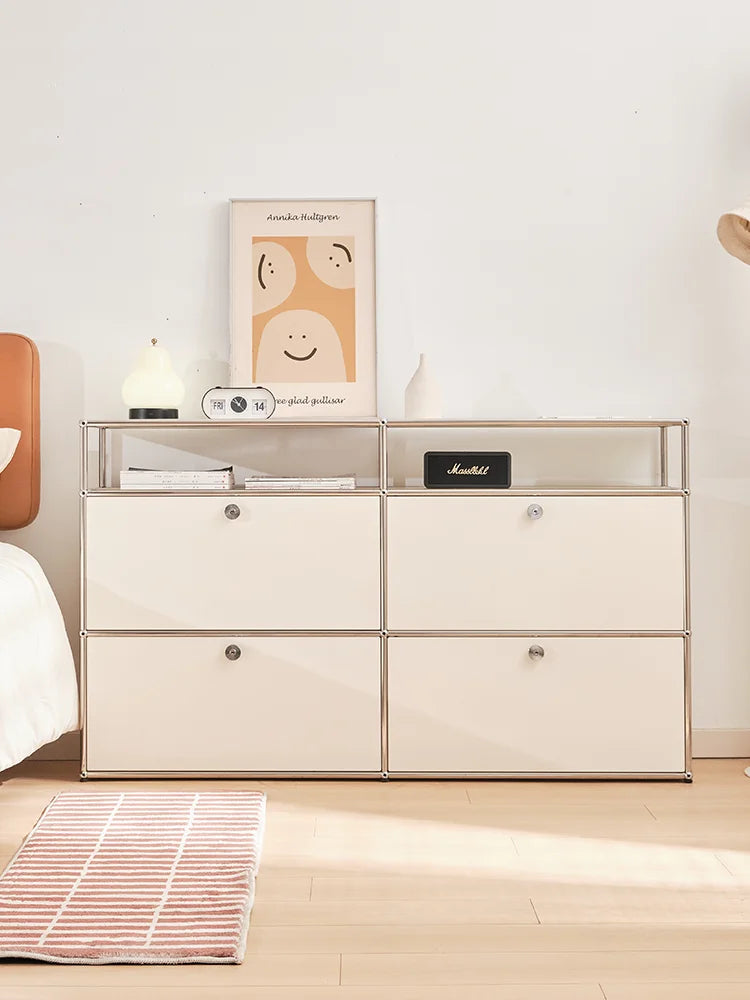 Ljustra Metal Corner TV Stand Storage Cabinet for Living Room Furniture