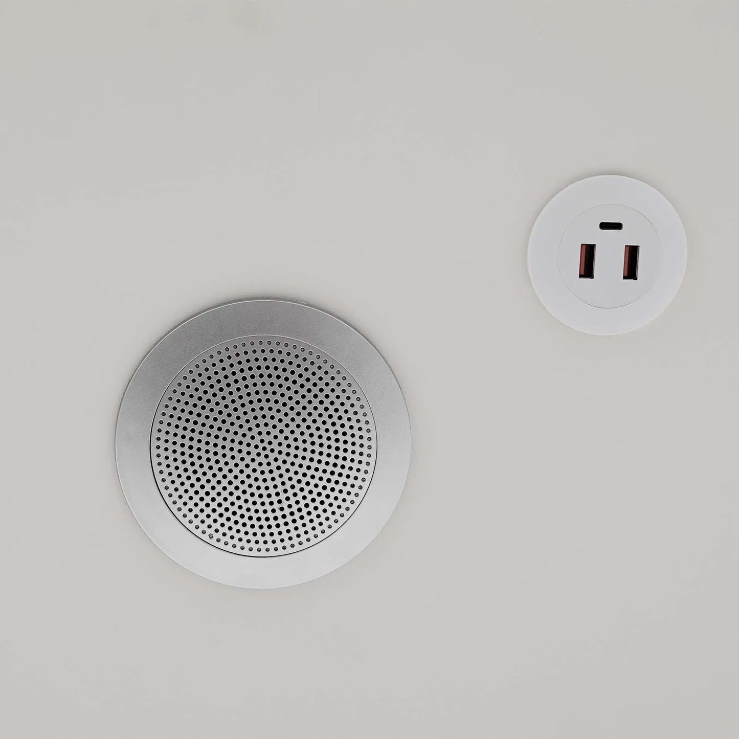 Smart Bedside Table with Bluetooth Speaker USB Wireless Charging and Light