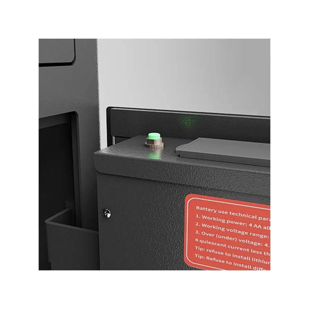 Quick Access Electronic Gun Safe for Home with Alarm and Pistol Pockets