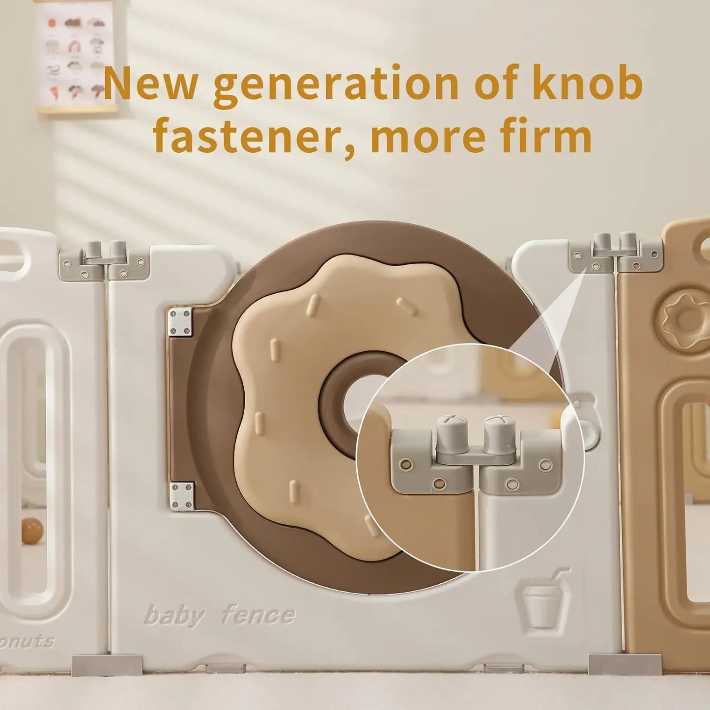 Foldable Playpen for Babies Toddlers Portable Safety Gate 14 18 22 Panels