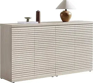 Buffet Cabinet Storage Accent Sideboard Modern Credenza Mid Century