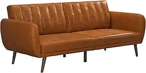 Ljustra Brittany Futon Sofa Bed 82 Inch Modern Sleeper Couch