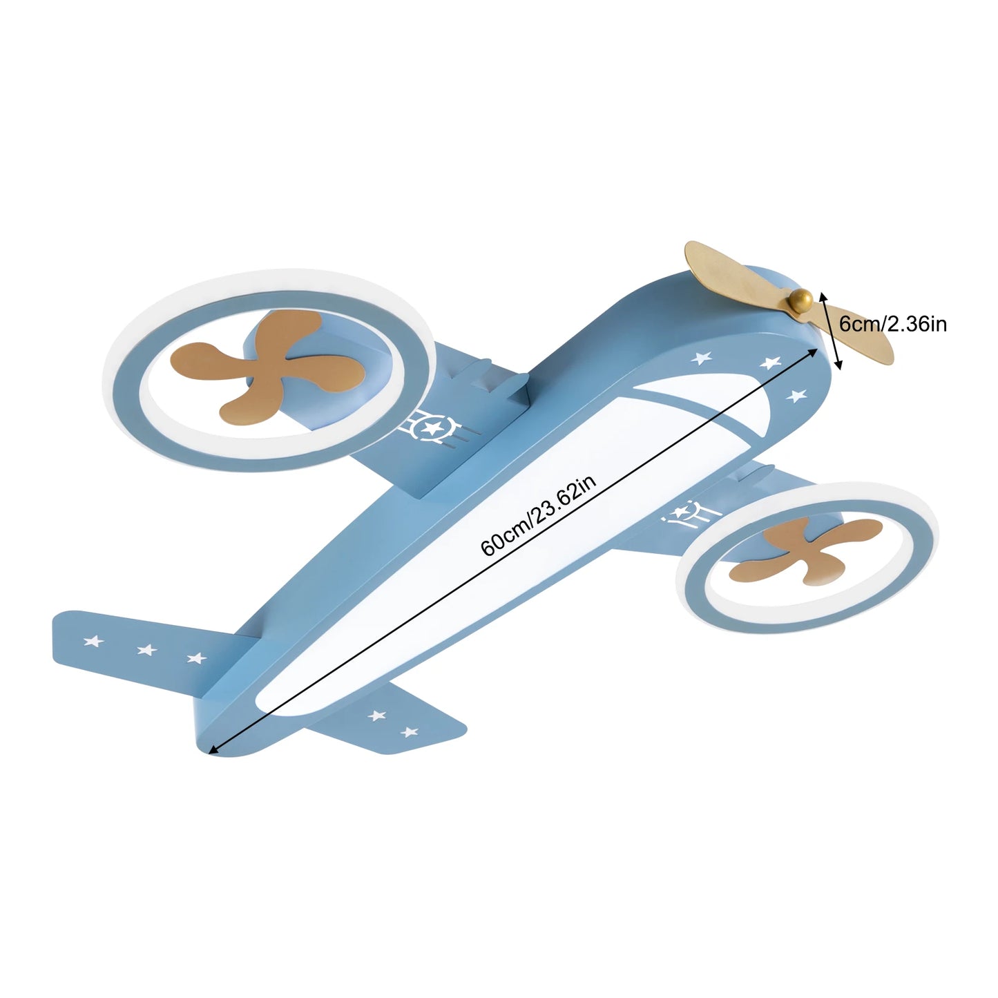 Dimmable Remote Control LED Ceiling Light Fixture with Fans for Bedroom